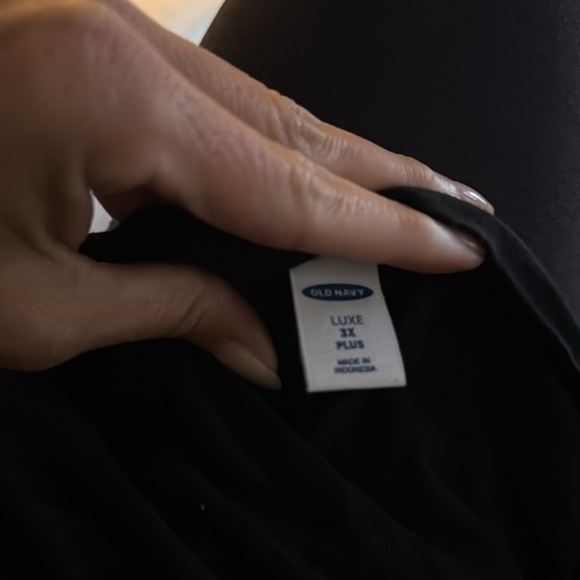 Old Navy EUC Babydoll Long Sleeve Luxe T-Shirt Black Size 3x - Picture 5 of 6